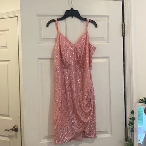 Medium Pink Sequin Dress